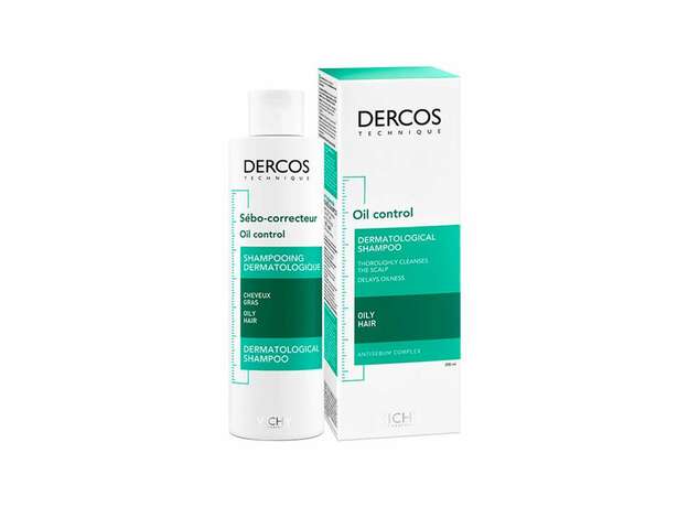 Vichy Dercos Oil Control Σαμπουάν για Λιπαρά Μαλλιά 200ml