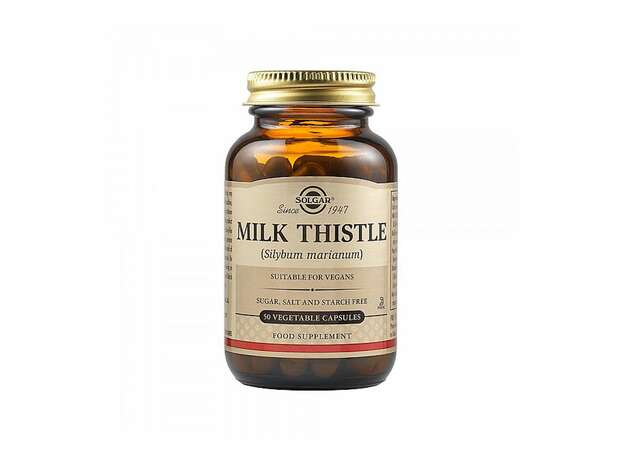 Solgar Milk Thistle Συμπλήρωμα Διατροφής Γαϊδουράγκαθου για Ενδυνάμωση & Προστασία του Ήπατος, 50veg.caps