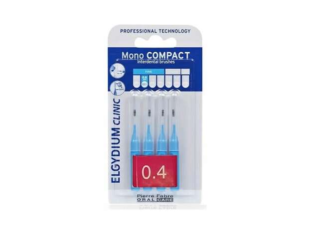 Elgydium Μεσοδόντια Mono Compact Blue 0.4 4τμχ