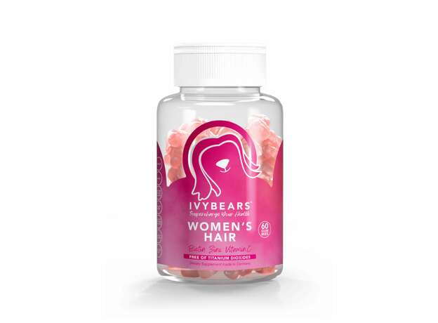 IvyBears Women's Hair, ύμπλεγμα βιταμινών, ειδικά σχεδιασμένο για γυναίκες, το οποίο ενδυναμώνει και προσφέρει λάμψη στα μαλλιά και τα νύχια. 60gummies