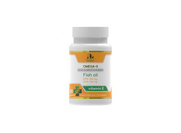 PANDA NUTRITION Omega 3 για την Υγεία της Καρδιάς και του Κυκλοφορικού, 60 softgels