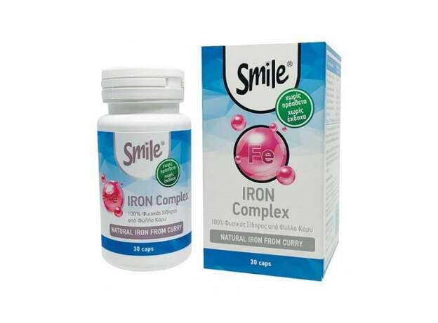Smile Iron Complex Φυσικός Σίδηρος 30 κάψουλες