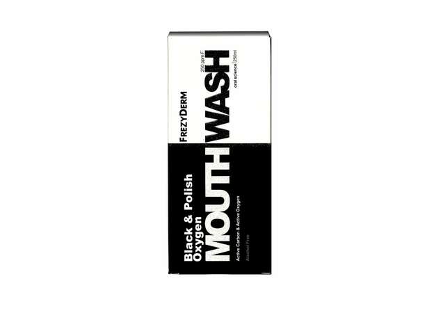 Frezyderm Mouthwash Black & Polish Oxygen 250ml