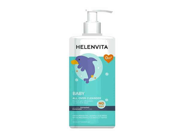Helenvita Baby All Over Cleanser PROMO -40% Βρεφικό Καθαριστικό Υγρό για Σώμα & Μαλλιά 1Lt
