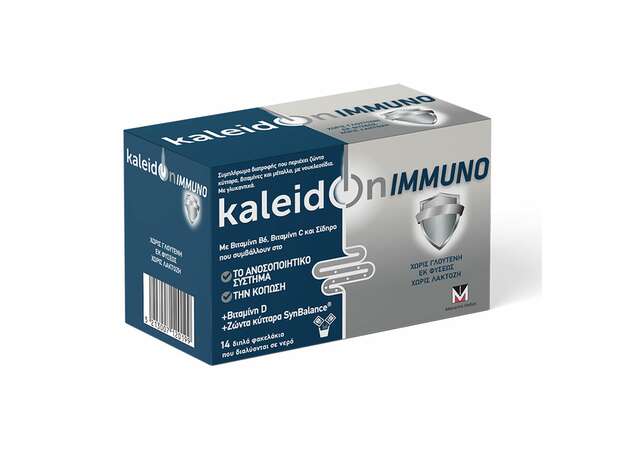 Menarini Kaleidon Immuno Συμπλήρωμα για τη Μείωση της Κόπωσης & τη Φυσολογική Λειτουργία του Ανοσοποιητικού Συστήματος 14 Φακελάκια x 4g