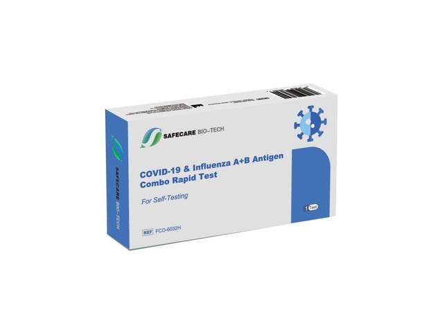 Safecare Influenza A+B & Αντιγόνο Covid-19 Combo Rapid Test