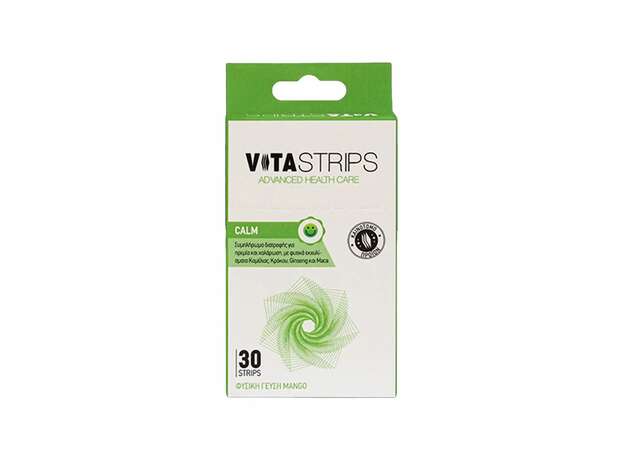 Vitastrips Calm Συμπλήρωμα Διατροφής για Ηρεμία και Χαλάρωση, 30τμχ