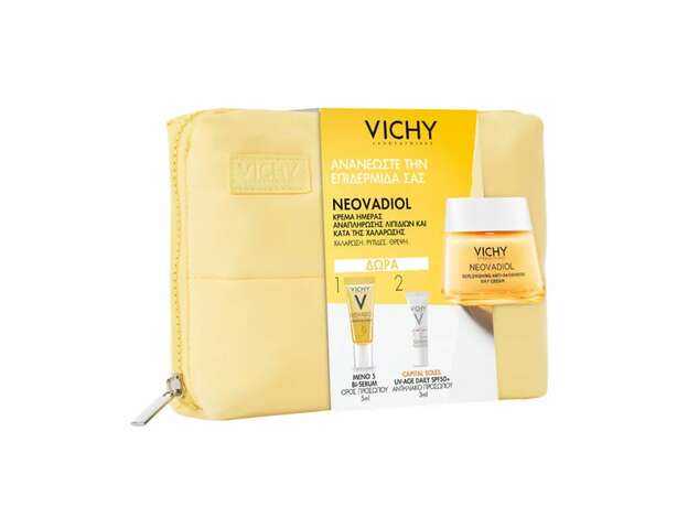 VICHY Spring Promo Neovadiol Κρέμα Ημέρας Κατά της Χαλάρωσης 50ml & Meno 5 Bi-Serum 5ml & Capital Soleil SPF50+ 3ml