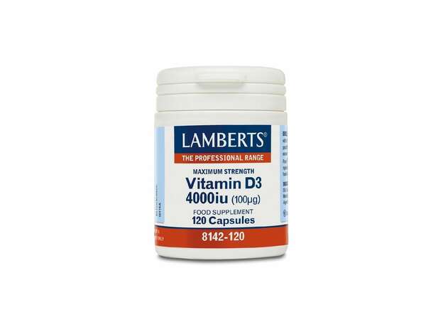 Lamberts Vitamin D3 4000iu 120 Κάψουλες