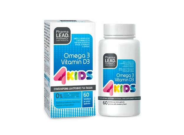 Pharmalead Omega 3 Vitamin D3 4 Kids Συμπλήρωμα Διατροφής για Παιδιά, 60gummies