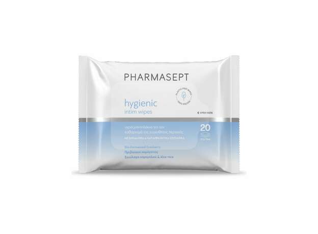 Pharmasept Hygienic Intim Wipes Υγρά Μαντηλάκια για την Ευαίσθητη Περιοχή, 20τεμ