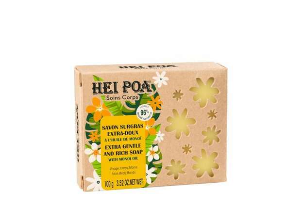 Hei Poa Extra Gentle & Rich Soap Monoi Oil Σαπούνι με Λάδι Monoi, 100g