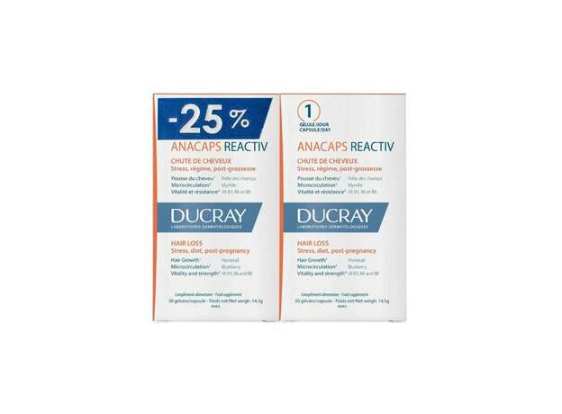 Ducray Promo (-25%) Anacaps Reactiv, 2x30caps