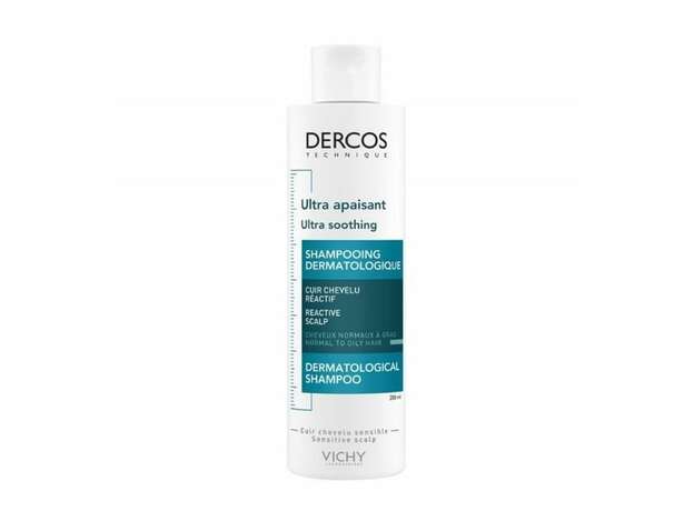 Vichy Dercos Ultra Soothing Shampoo για Κανονικά & Λιπαρά Μαλλιά 200ml