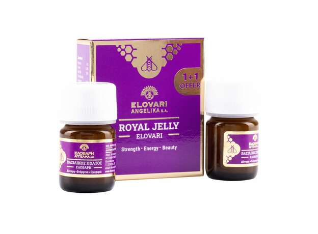 Ελοβάρη Royal Jelly Φυσικός βασιλικός πολτός 2 x 20g