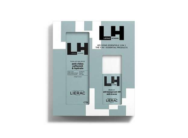 Lierac PROMO PACK Homme Λεπτόρευστη Αντιγηραντική Κρέμα 50ml & Αποσμητικό 50ml.