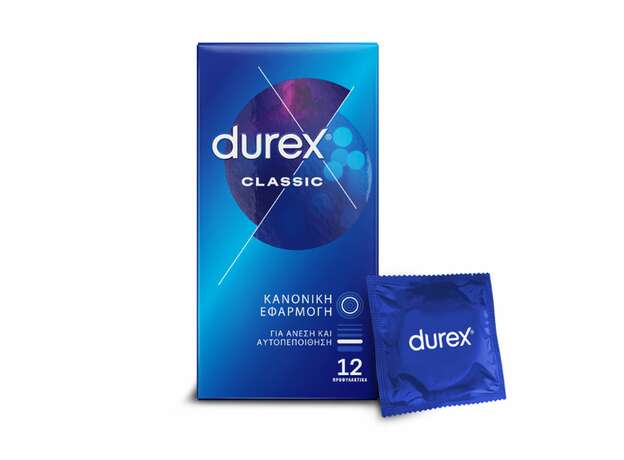 Durex Classic The Beloved Original Προφυλακτικά Με Ήπια Λίπανση, 12τεμ