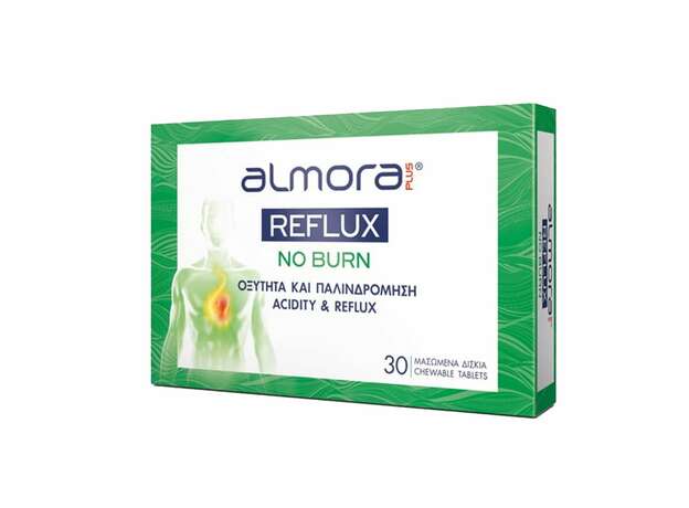 Almora Plus Reflux No Burn Οξύτητα & Παλινδρόμιση, 30 tabs