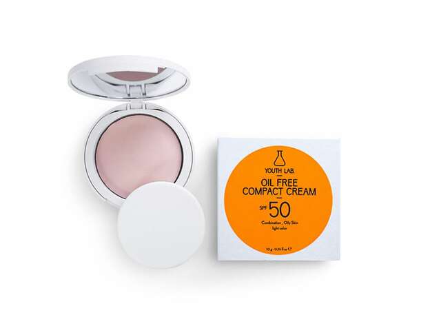 Youth Lab. Oil Free Compact Cream SPF 50 Combination/Oily Skin Light Color Αντηλιακή Κρέμα Προσώπου Ανοιχτής Απόχρωσης, 10g