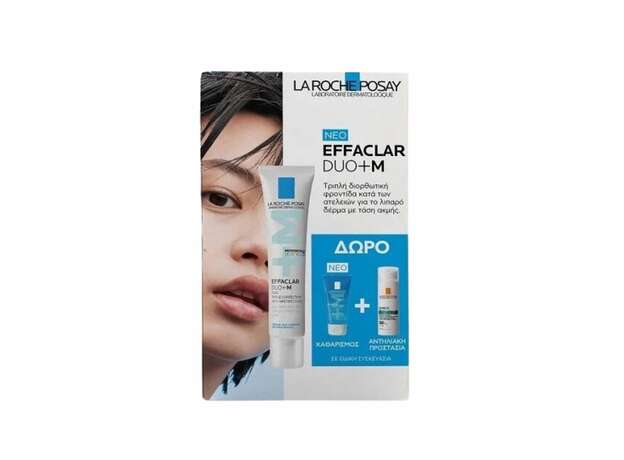 La Roche-Posay Promo Effaclar Duo+M 40ml, ΔΩΡΟ Effaclar gel 50ml & Anthelios oil correct Spf50 3ml