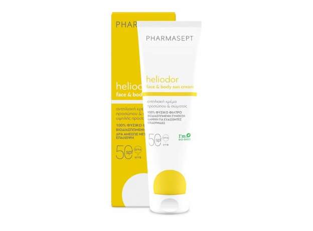 Pharmasept Heliodor Face & Body Sun Cream Spf50 Αντηλιακή Κρέμα Προσώπου & Σώματος, 150ml