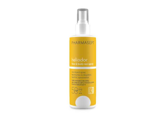Pharmasept Heliodor Αντηλιακό Spray Προσώπου & Σώματος SPF50, 165g