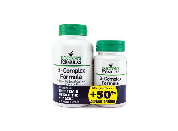 Doctor's Formulas B-Complex Formula 120 Ταμπλέτες + 50% Δωρεαν προιον