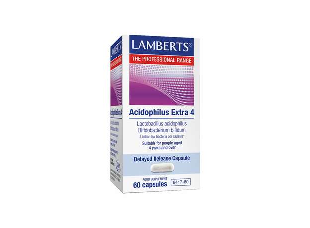 Lamberts Acidophilus Extra 4 Προβιοτικό Σκεύασμα 60 Κάψουλες