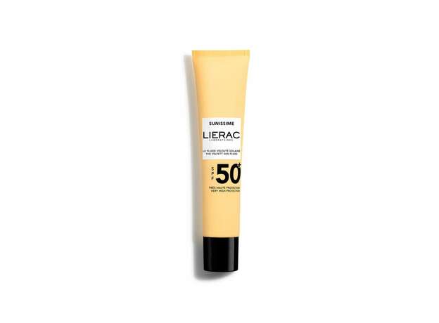 LIERAC Sunissime The Velvety Sun Fluid SPF50+, Λεπτόρρευστο Βελούδινο Αντηλιακό Προσώπου 40ml
