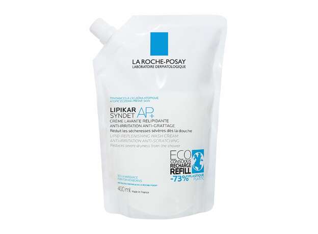 La Roche-Posay Lipikar Syndet AP+ Refill Κρεμώδες Αφρόλουτρο για το Ξηρό Δέρμα με Τάση Ατοπίας, 400ml