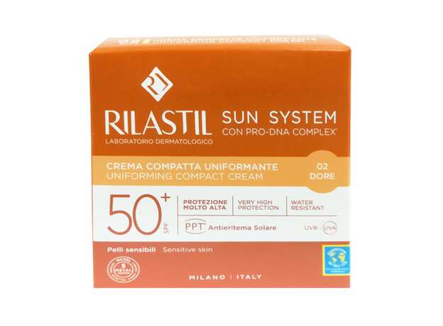 Rilastil Sun System Uniforming Compact Cream Spf50+, 10g - 02 Dore