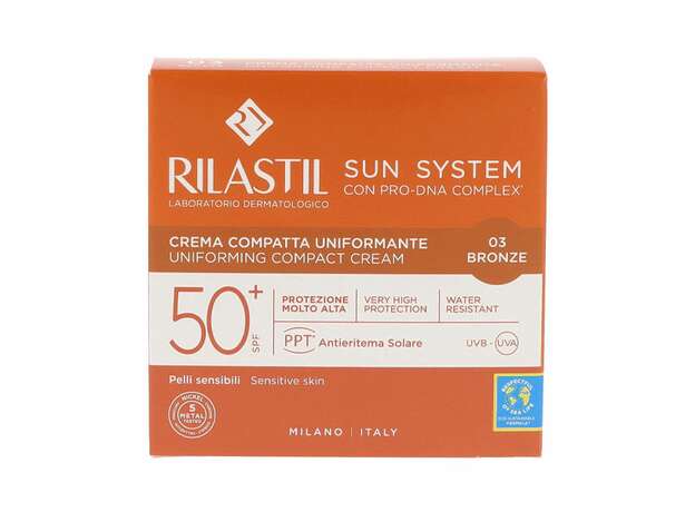Rilastil Sun System Uniforming Compact Cream Spf50+, 10g - 03 Bronze