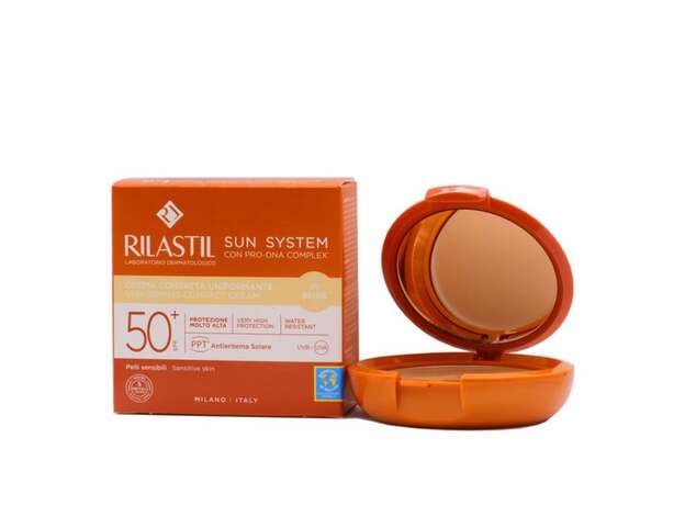 Rilastil Sun System Uniforming Compact Cream Spf50+, 10g - 01 Beige