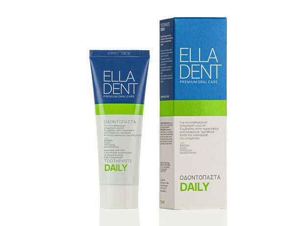 EllaDent Daily Οδοντόκρεμα για την πρόληψη της ουλίτιδας, της τερηδόνας & της κακοσμίας του στόματος, 75ml