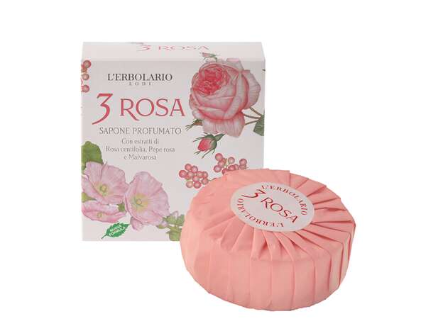 L'Erbolario 3 Rosa Sapone Profumato Αρωματικό Σαπούνι 100g