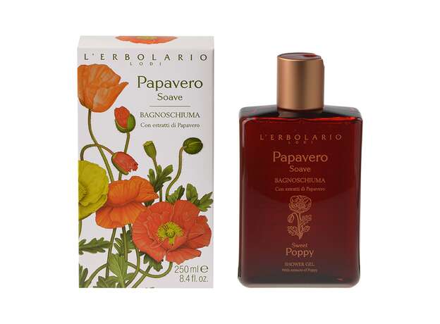 L'Erbolario Papavero Soave Bagnoschiuma Αφρόλουτρο 250ml