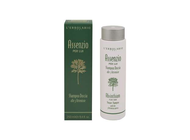 L'Erbolario Assenzio per lui Shampoo Doccia Σαμπουάν & Αφρόλουτρο 250ml