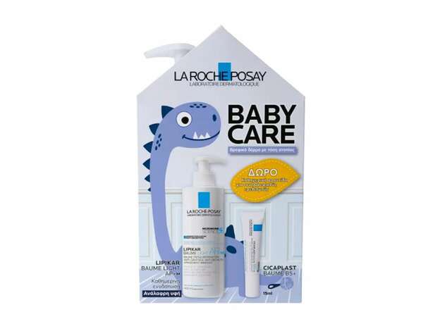 La Roche-Posay Baby Care Promo Lipikar Baume Light AP+M Ενυδατικό Βάλσαμο για το Βρεφικό Δέρμα με Τάση Ατοπίας, 400ml & Δώρο Cicaplast Baume B5+ για την Καταπράυνση του Δέρματος, 15ml, 1σετ