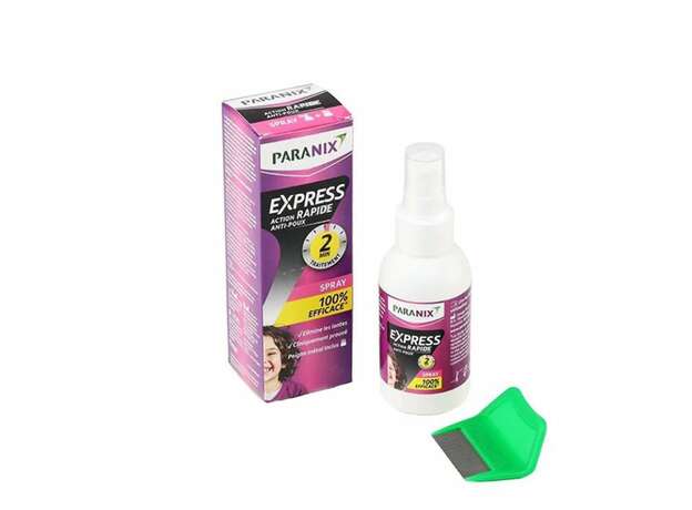 Paranix Express Spray + Comb Αντιφθειρικό Σπρέι Ταχείας Δράσης & Χτένα 95ml