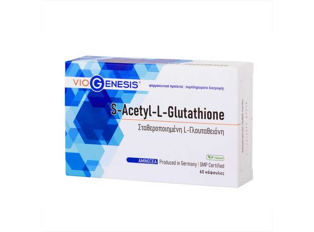 Viogenesis S-Acetyl L-Glutathion 60 Κάψουλες