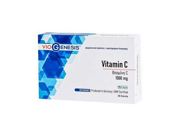 Viogenesis Vitamin C 1000mg 30 Ταμπλέτες