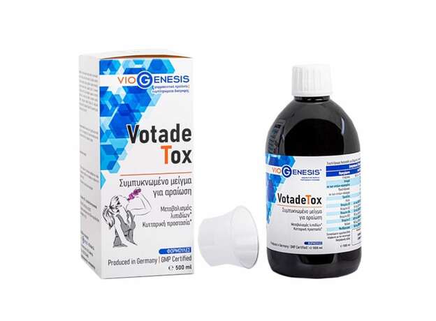 Viogenesis VotadeTox Συμπυκνωμένο Μείγμα Φυσικών Συστατικών για Αποτοξίνωση 500ml