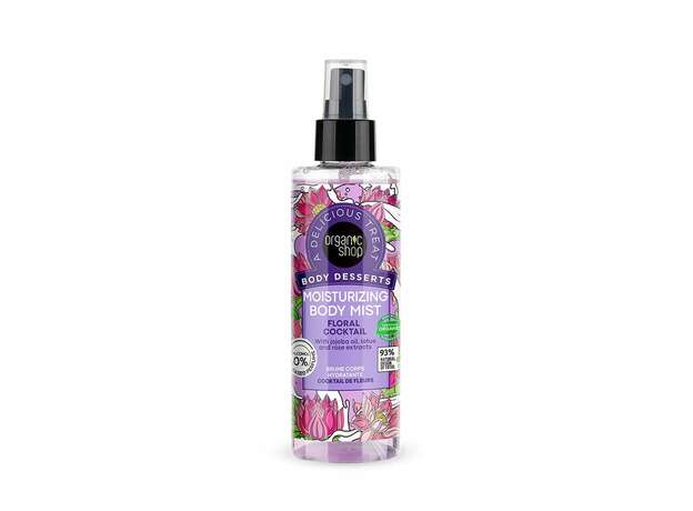 Organic Shop Body Desserts Floral Cocktail Ενυδατικό Body Mist, 200ml