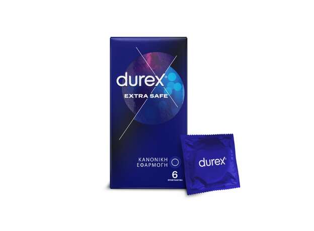 Durex Προφυλακτικά Extra Safe, 6 Τεμάχια