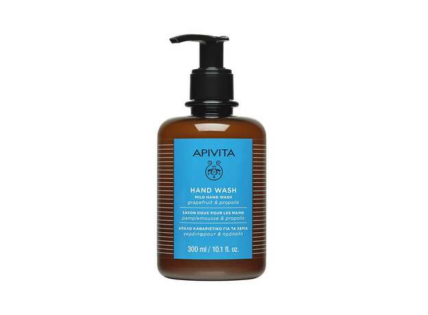 Apivita Hand Wash Grapefruit & Propolis Απαλό Καθαριστικό για τα Χέρια με Γκρέιπφρουτ & Πρόπολη, 300ml