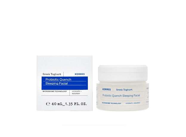 Korres Greek Yoghurt Probiotic Quench Sleeping Facial Ελληνικό Γιαούρτι Κρέμα Νύχτας για Ενυδάτωση με Προβιοτικά 40ml