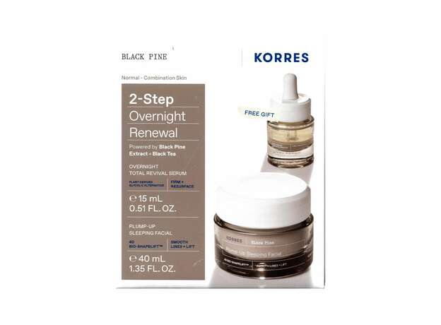 Korres PROMO Μαύρη Πεύκη 4D Κρέμα Νυκτός για Σύσφιγξη - Lifting 40ml - ΔΩΡΟ 4D Serum Ορός Προσώπου για Σύσφιγξη και Lifting 15ml