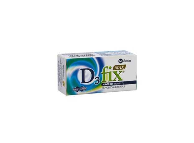 Uni-Pharma D3 Fix Max 4000iu 60 Ταμπλέτες