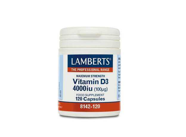 Lamberts Vitamin D3 4000iu (100μg), 120caps