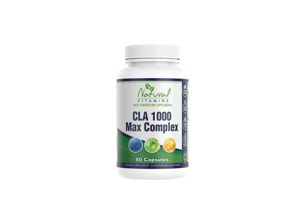 Natural Vitamins CLA 1000 Max Complex 60caps (Συμπλήρωμα Διατροφής για την Ενεργοποίηση του Μεταβολισμού)